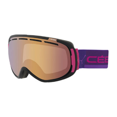 Men's Cebe Goggles - Cebe Feel'in Snow Goggle. Black & Pink - Light Rose Flash Gold